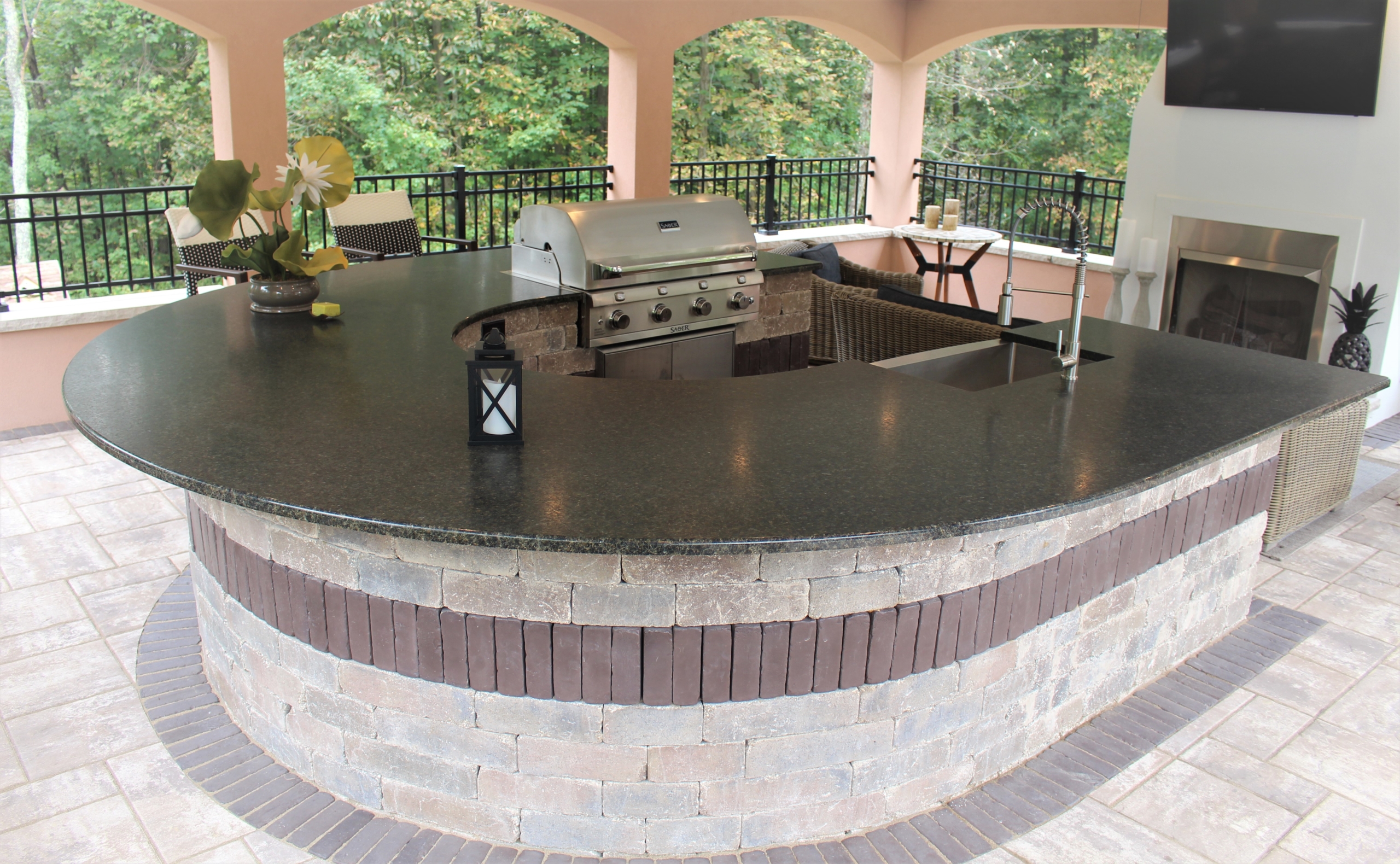 Designer Stone outdoor granite applications.