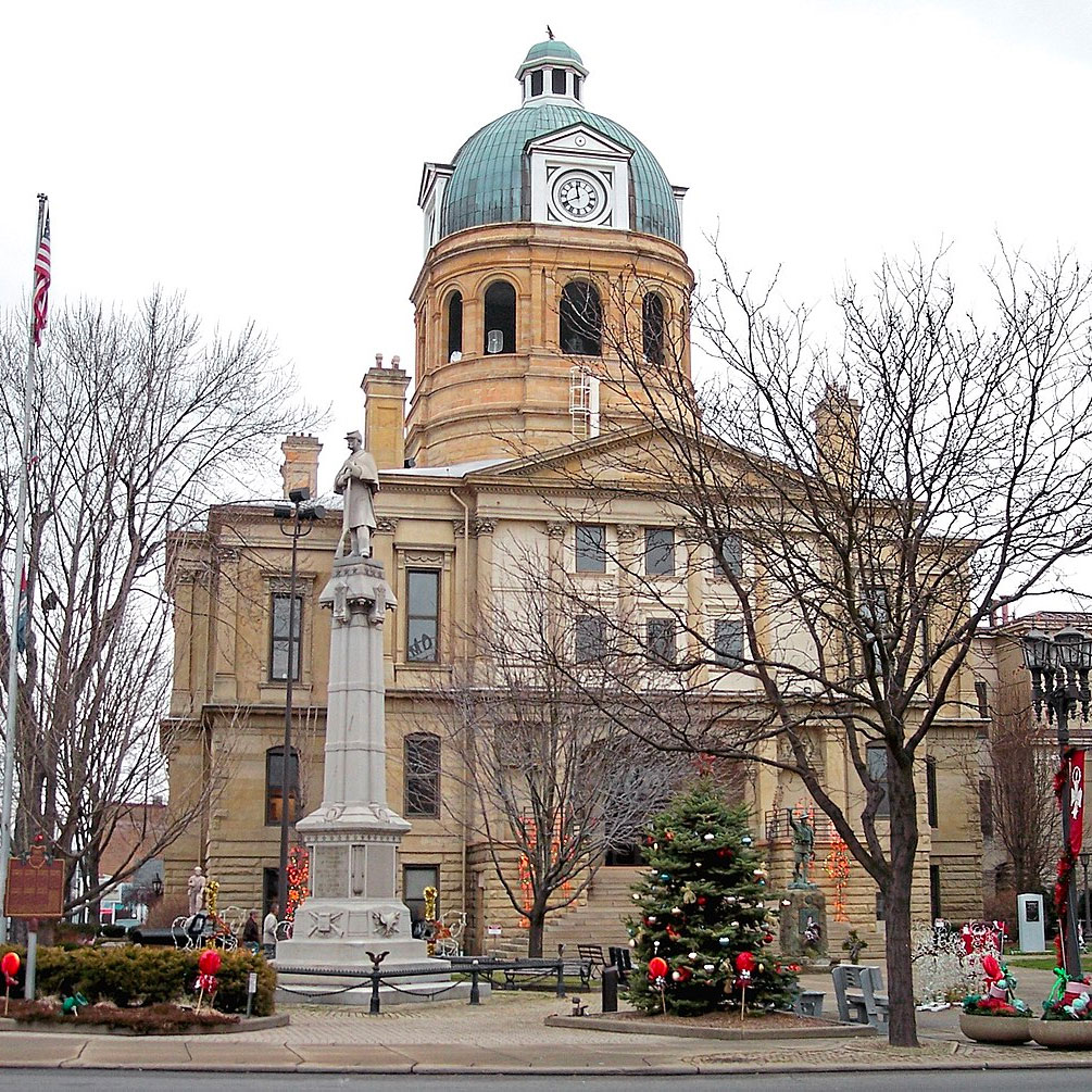 Port Washington courthouse in Port Washington, Ohio.