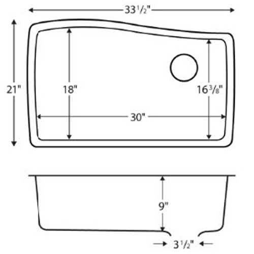 Karran Quartz qu722 sink schematic.