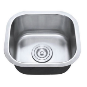 Example of a stainless steel undermount sink.