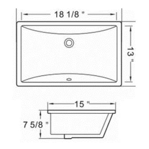 snkfab18132 bathroom undermount sink schematic.